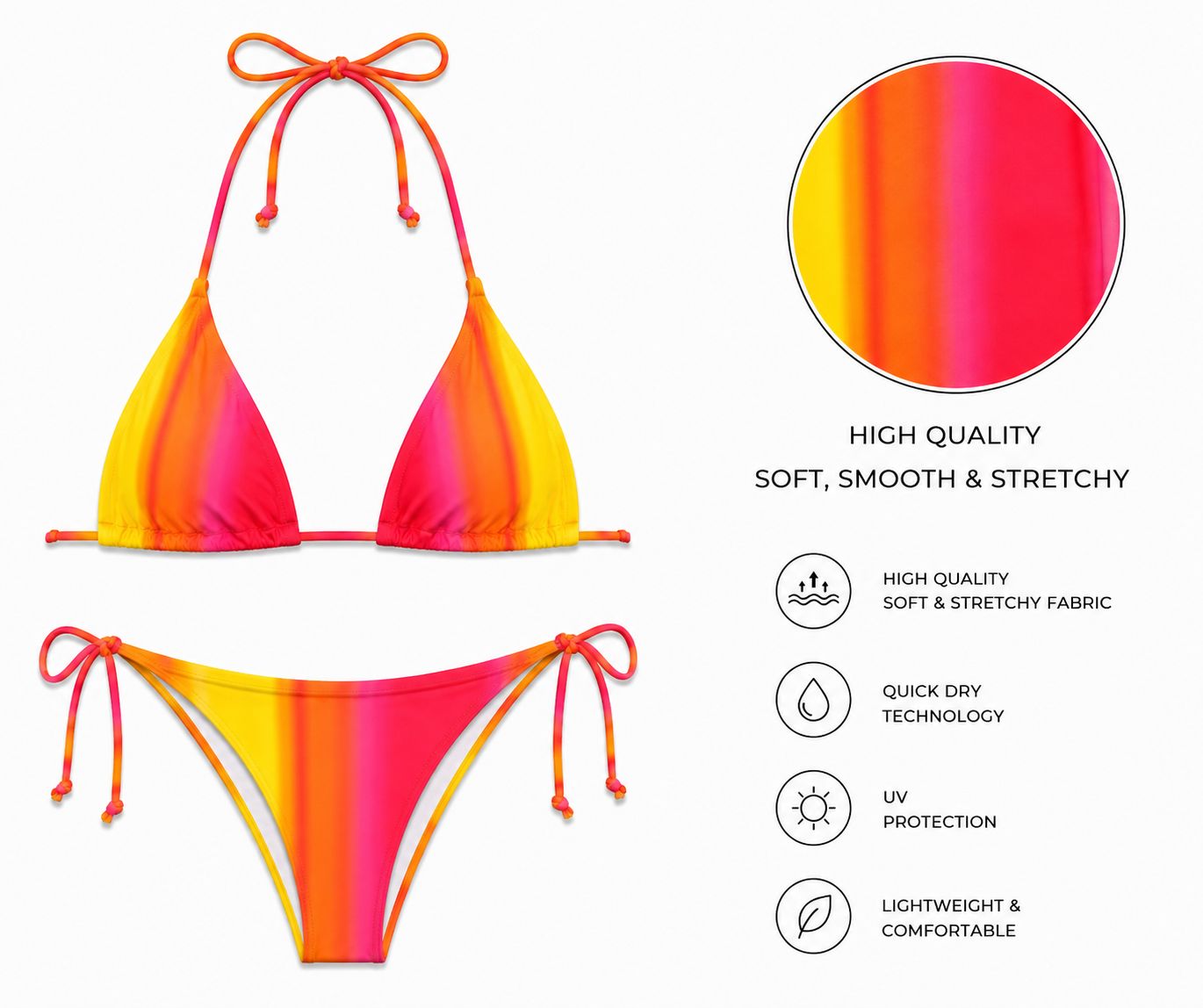 Sheick batik printed bikini set