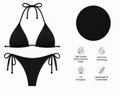 Sheick black solid bikini set