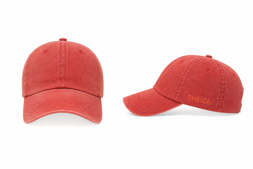Sheick cap hat wear washed red
