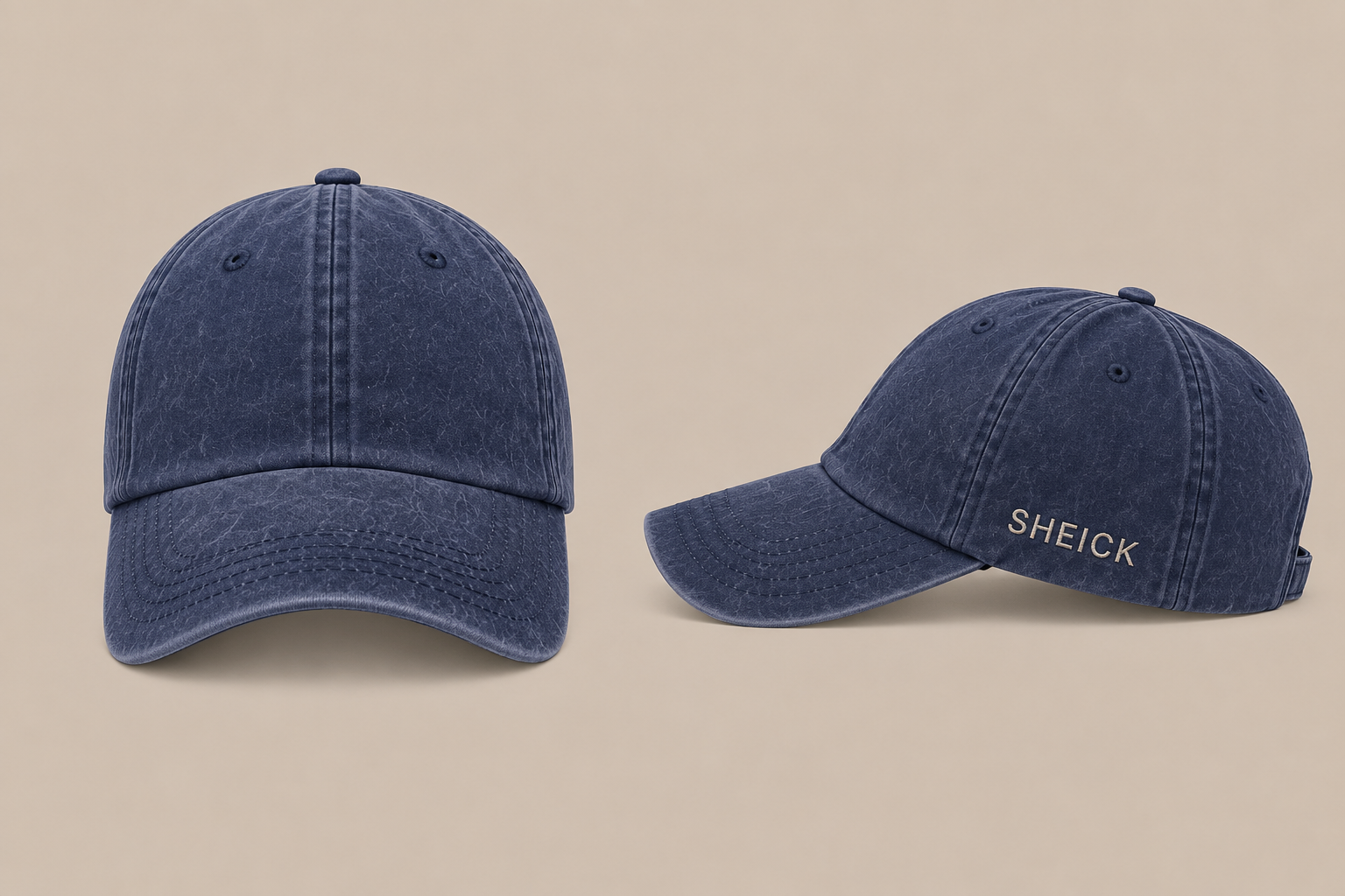 Sheick cap hat wear washed navy