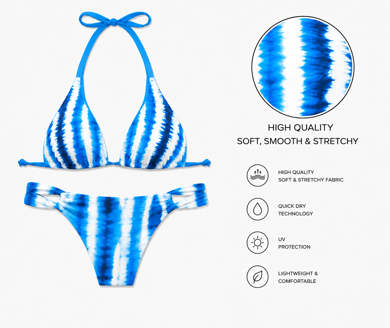 Sheick tiedye print bikini set