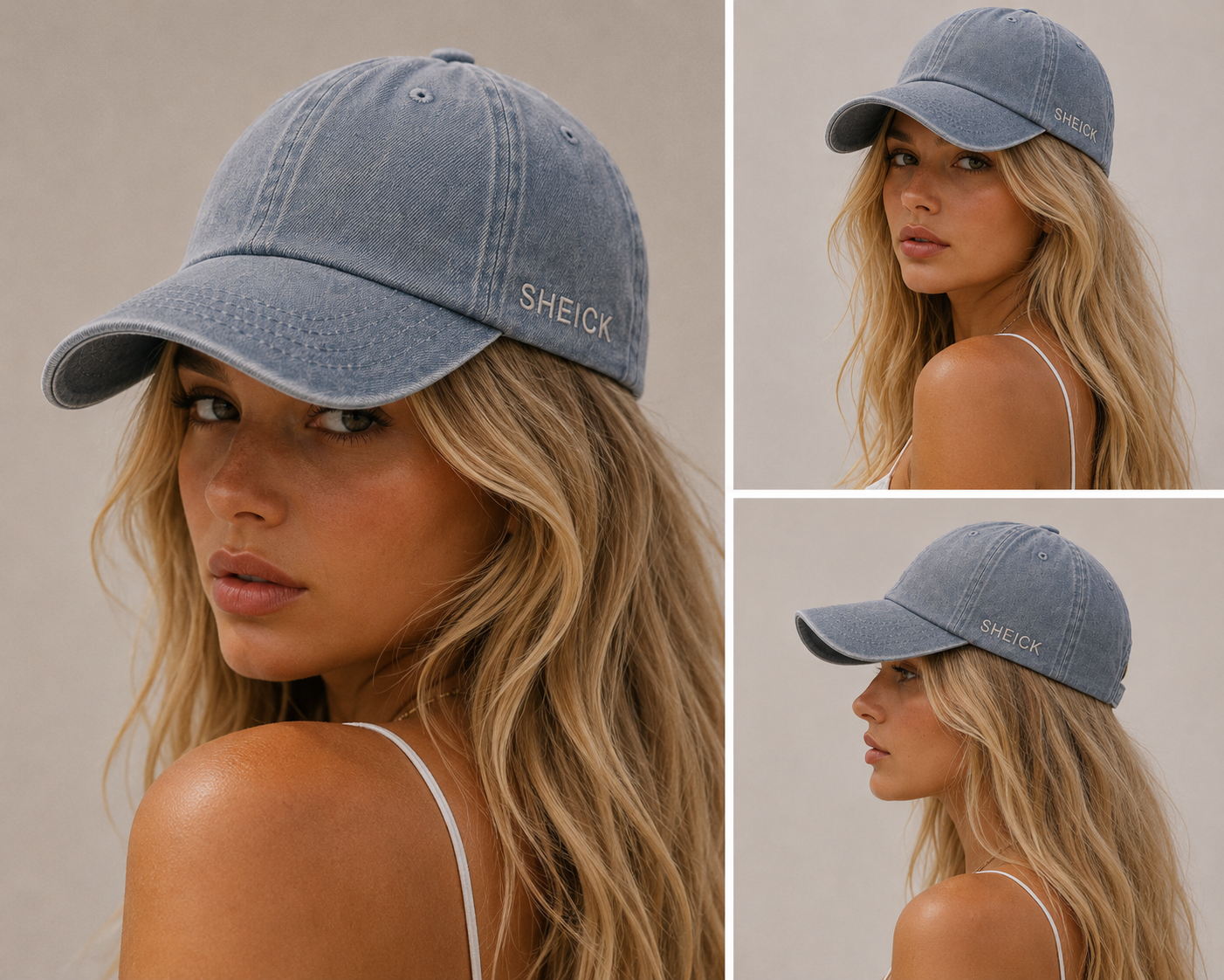 Sheick cap hat wear washed grey