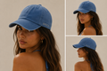Sheick cap hat wear washed bright blue